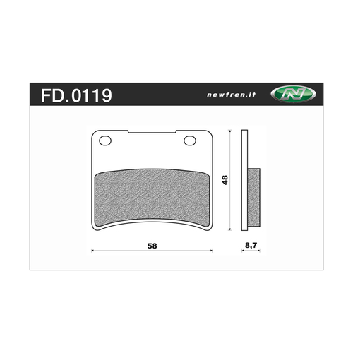 Newfren Brake Pads - Touring Organic