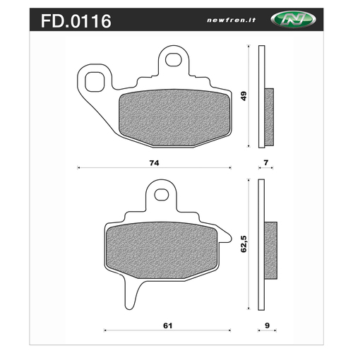 Newfren Brake Pads - Off Road Dirt Sintered