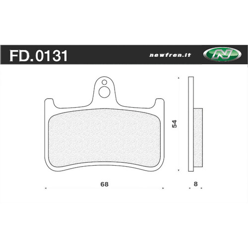 Newfren Brake Pads -Touring Organic