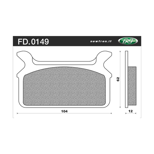 Newfren Brake Pads - Touring H/D Organic