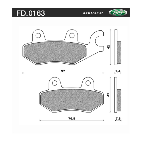 Newfren Brake Pads - Touring Organic