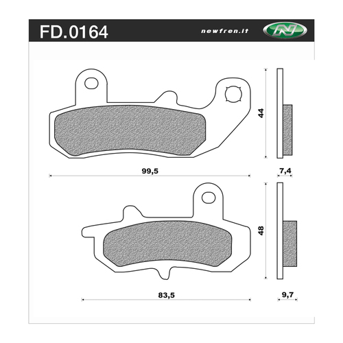 Newfren Brake Pads - Touring Organic