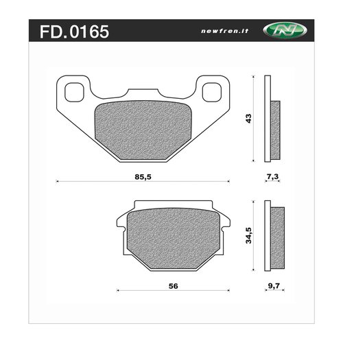 Newfren Brake Pads - Touring Organic