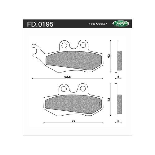 Newfren Brake Pads - Touring Organic