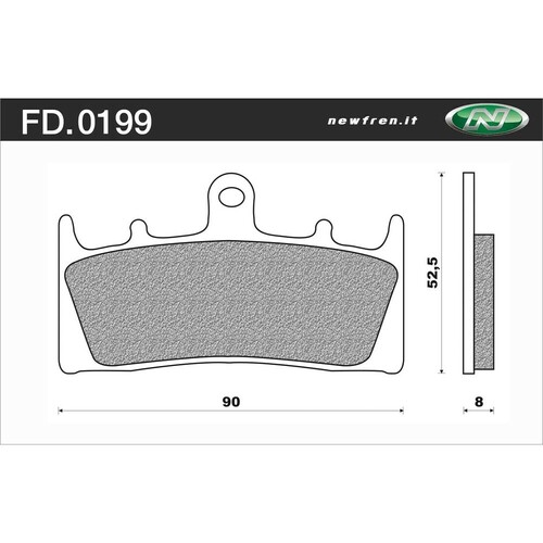 Newfren Brake Pads - Touring Organic