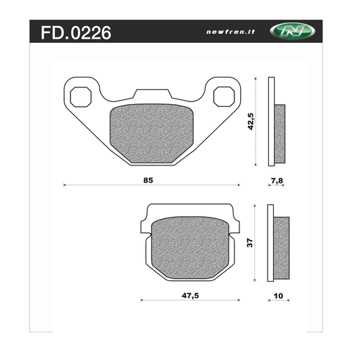 Newfren Brake Pads - Touring Organic