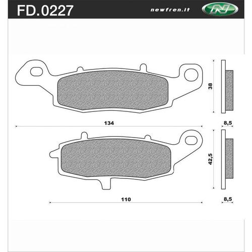 Newfren Brake Pads - Touring Organic