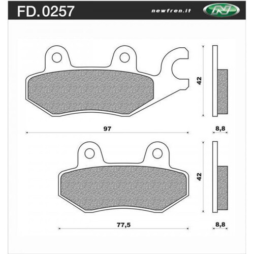 Newfren Brake Pads - Scooter Elite Organic