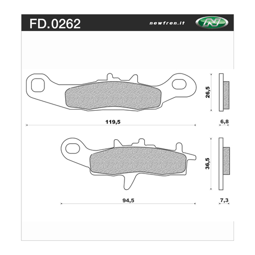 Newfren Brake Pads - Off Road Dirt Sintered