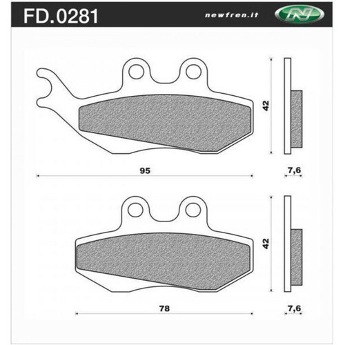 Newfren Brake Pads - Off Road Dirt Organic