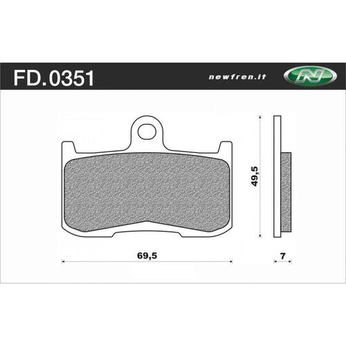 Newfren Brake Pads - Touring Sintered