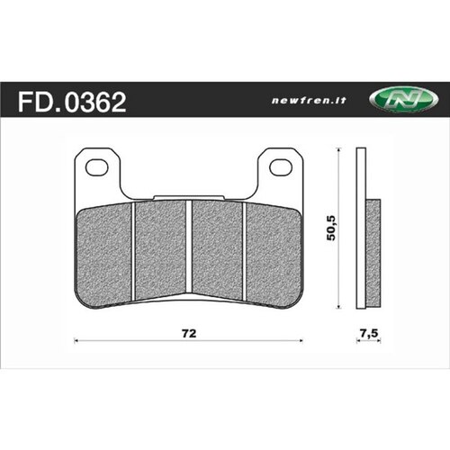 Newfren Brake Pads - Touring Sintered