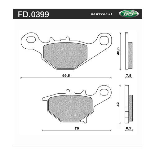 Newfren Brake Pads - Off Road Dirt Organic