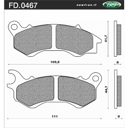 Newfren Brake Pads - Scooter Elite Organic