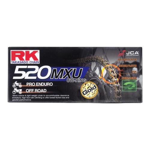 RK Chain GB520MXU - 120 Link - Gold