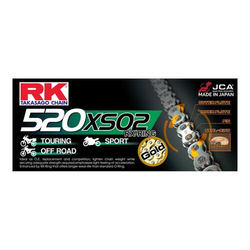 RK Chain GB520XSO - 120 Link - Gold