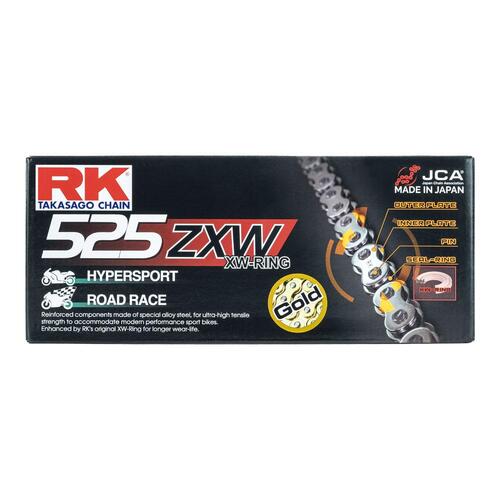 RK Chain GB525ZXW - 120 Link - Gold