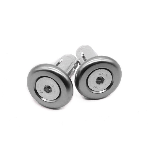 Kustom Bar End Plug 28mm 3 Piece - Silver