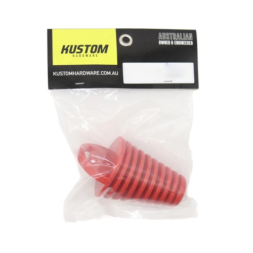 Kustom Exhaust Plug Rubber Red - 55mm