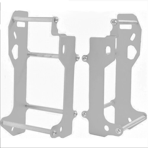 CrossPro Radiator Guard Kawasaki KXF 250 2017-19 - Silver