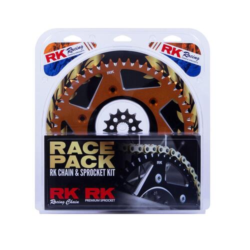 RK Race Chain & Spr. Kit (Pro) - Gold/Orange - 13/52 KTM SX-F ('06-20)