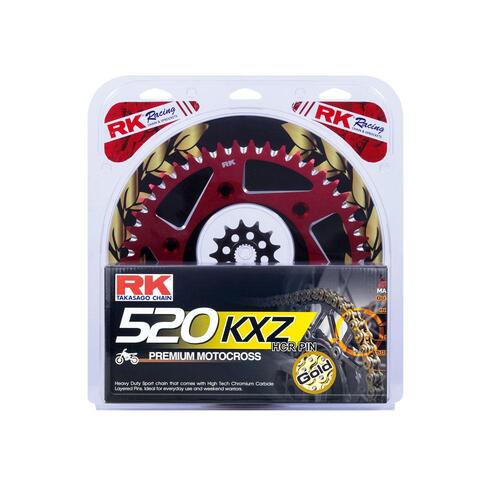 RK Chain & Sprocket Kit - Lite - Red - 13/48 CR250R ('92-07)