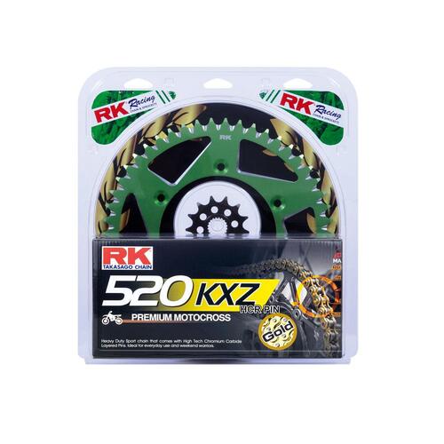 RK Chain & Sprocket Kit - Lite - Green - 13/51 KX250F ('06-21)