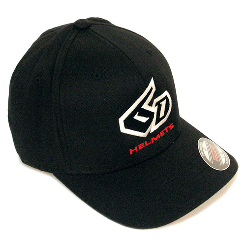 6D Helmets Flexfit Logo Hat - Black