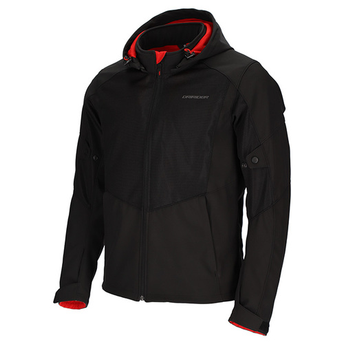 BLVD AIR Soft Shell Hood Jacket - Black