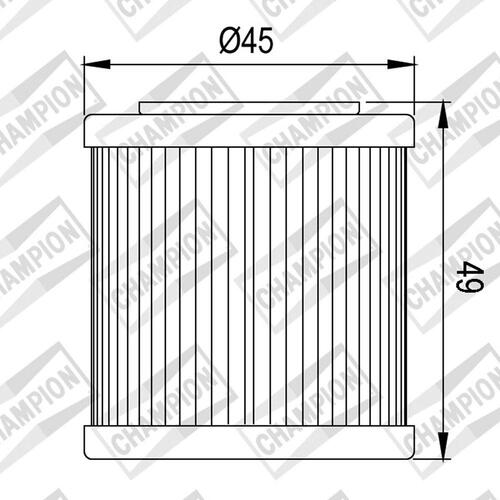 Champion Oil Filter Element - COF082