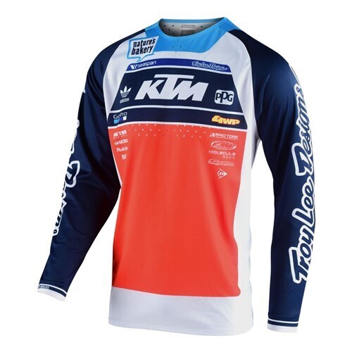 Troy Lee Designs 21 SE Pro Jersey Boldor Team Orange Navy