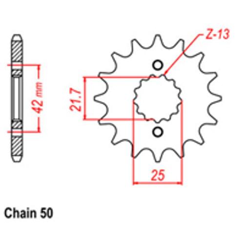 Front Sprocket - Steel 14T 530P D/D