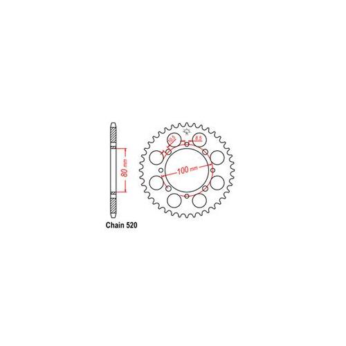 Rear Sprocket - Steel 41T 520P D/D