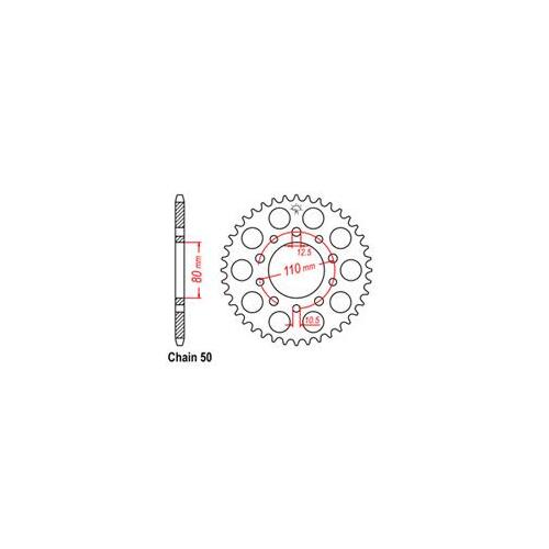 Rear Sprocket - Steel 39T 530P D/D