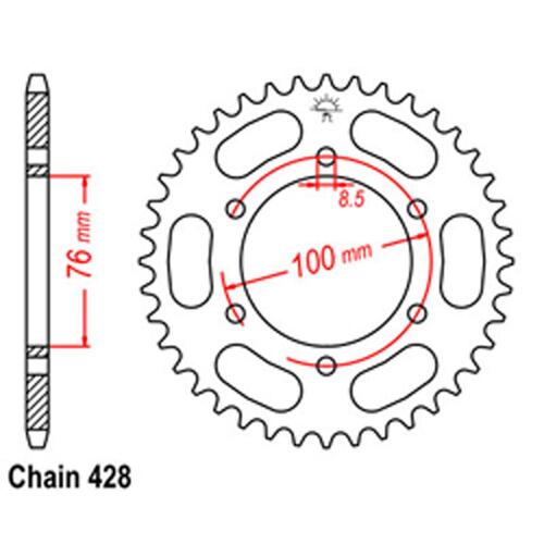 Rear Sprocket - Steel 48T 428P