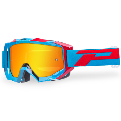 Progrip Venom 3200 Turquoise/Red MX Goggles