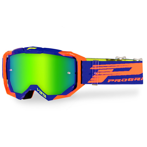 Progrip Vista 3303 Orange/Blue MX Goggles