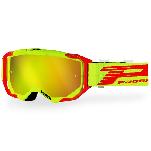 Progrip Vista 3303 Yellow/Red MX Goggles