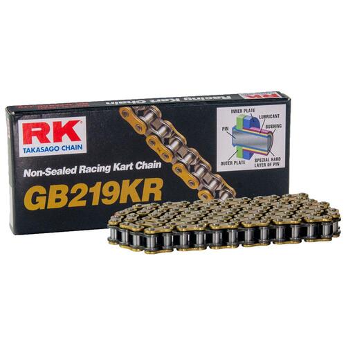 RK Racing Kart Chain GB219KR - 104 Links - Gold