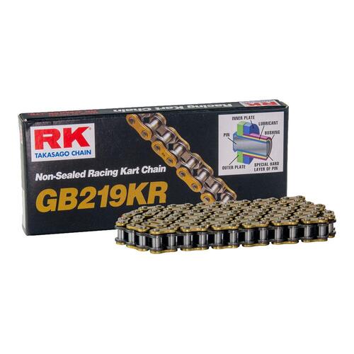 RK Racing Kart Chain GB219KR - 108 Links - Gold