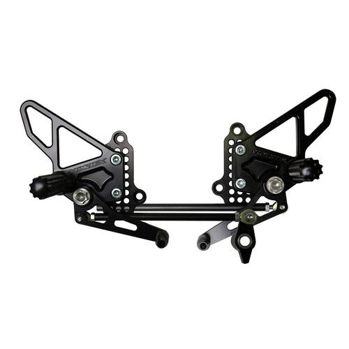 Vortex Rearsets (Black) - Ducati 848/1098/1198