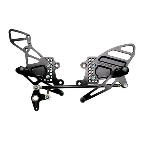 Vortex Rearsets (Black) - Honda CBR600RR ('03-06) / CBR1000RR ('04-07)