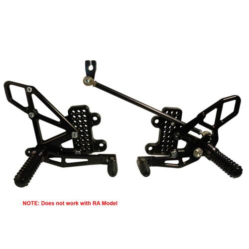 Vortex Rearsets (Black) - Honda CBR600RR ('07-24)