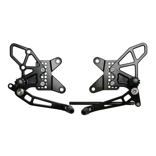 Vortex Rearsets (Black) - Kawasaki ZX-6R ('09-12)