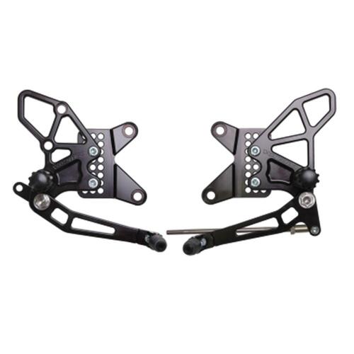 Vortex Rearsets (Black) - Kawasaki ZX-6R ('13-19)