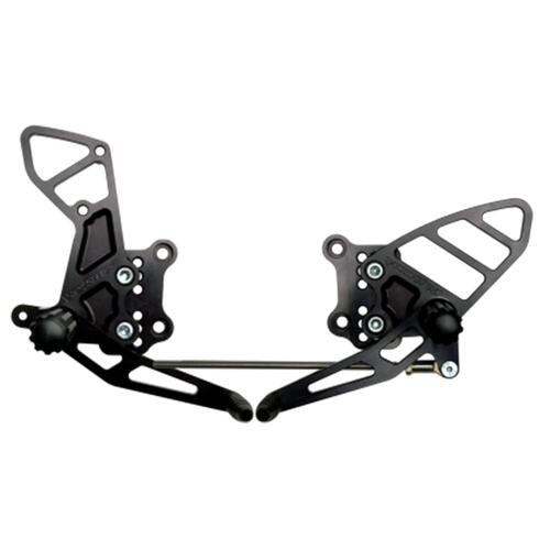 Vortex Rearsets (Black) - Suzuki SV1000 ('03-09) / SV650 ('03-10)