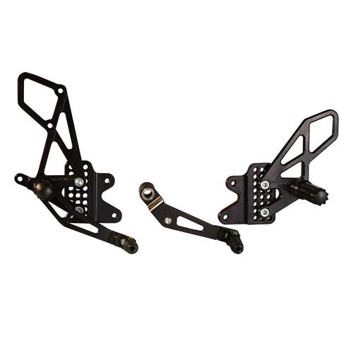 Vortex Rearsets (Black) - Suzuki GSX-R600, 750 ('06-10)