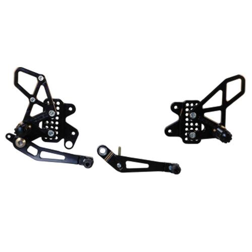 Vortex Rearsets (Black) - Suzuki GSX-R600/750 ('11-22)