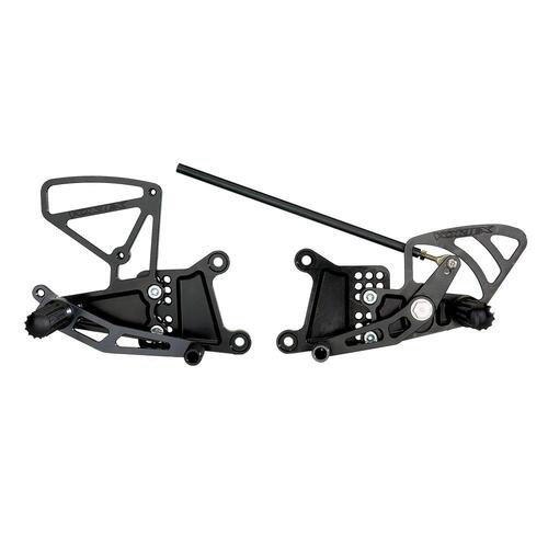 Vortex Rearsets (Black) - Yamaha R6 ('03-05)