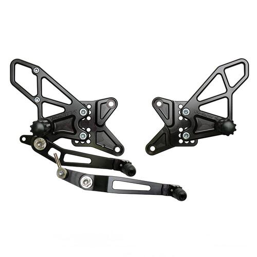 Vortex Rearsets (Black) - Yamaha YZF-R1 ('09-14)